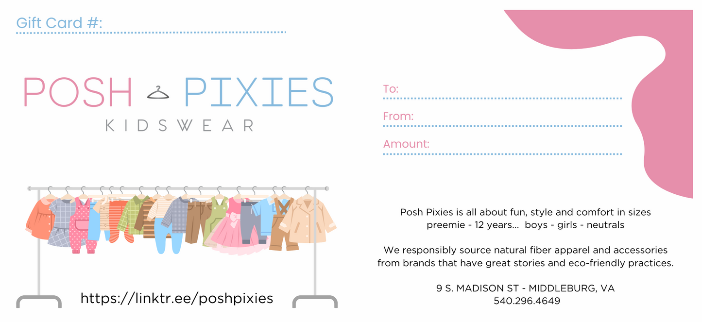 Posh Pixies Kidswear Gift Card