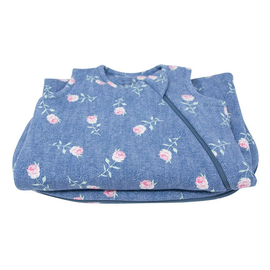 Bamboo Sleep Sack - Roxanne "Denim Roses"