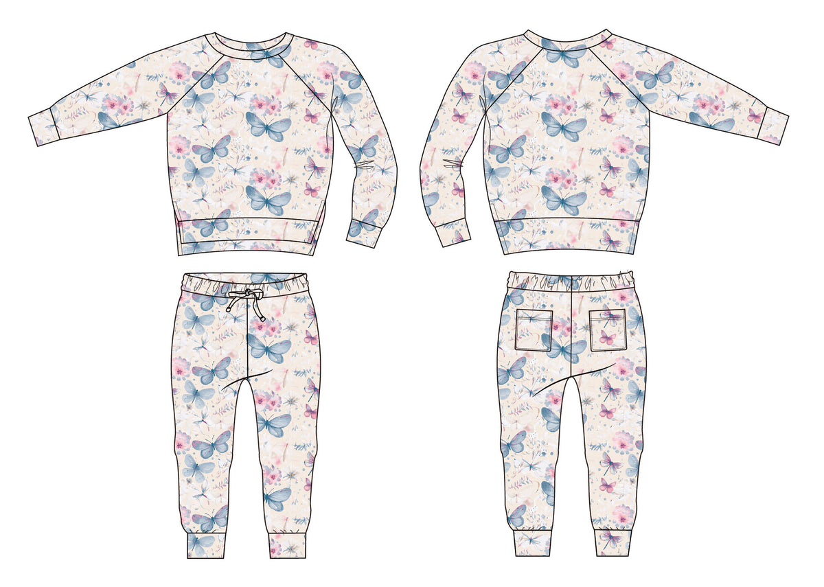 Crew Neck Jogger Set - French Terry