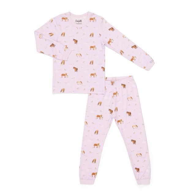 Horses on Orchid Bamboo PJ