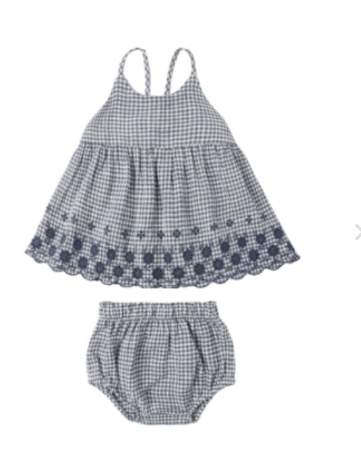 ZENNI SET MARINE GINGHAM