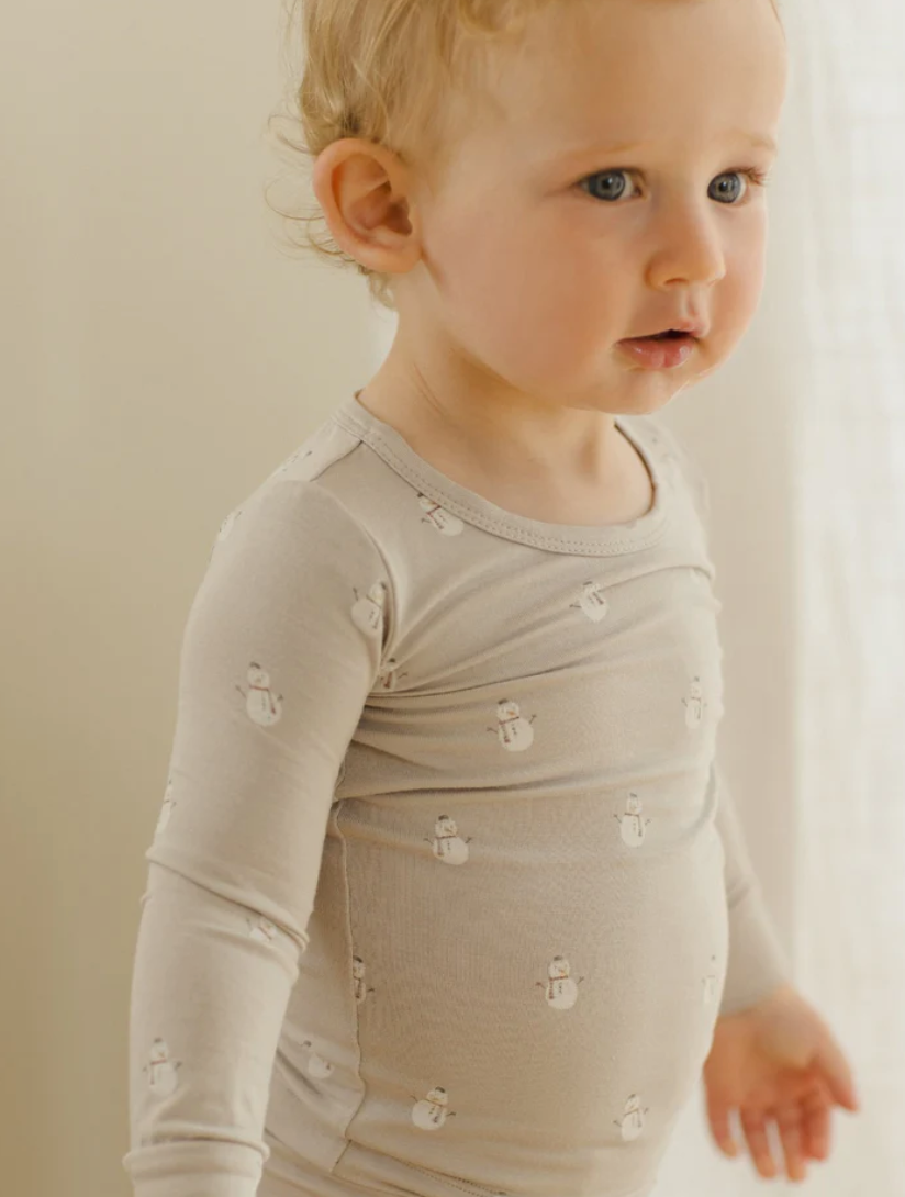 BAMBOO PAJAMA SET || SNOWMEN