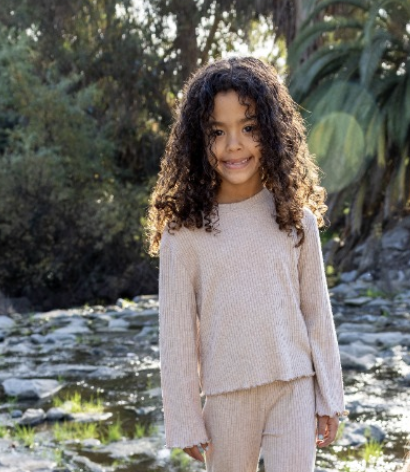 Ruby Ribbed Lettuce Edge Top