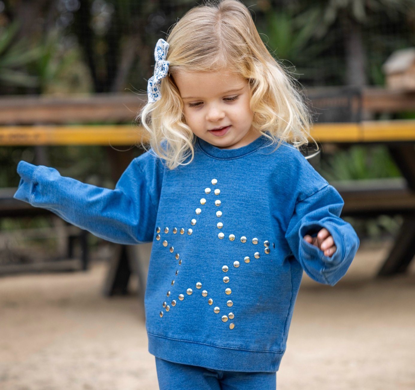 Playtime Star Knit Denim Set