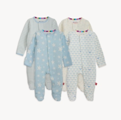 Organic Cotton Magnetic Footy in Pinks & Blues