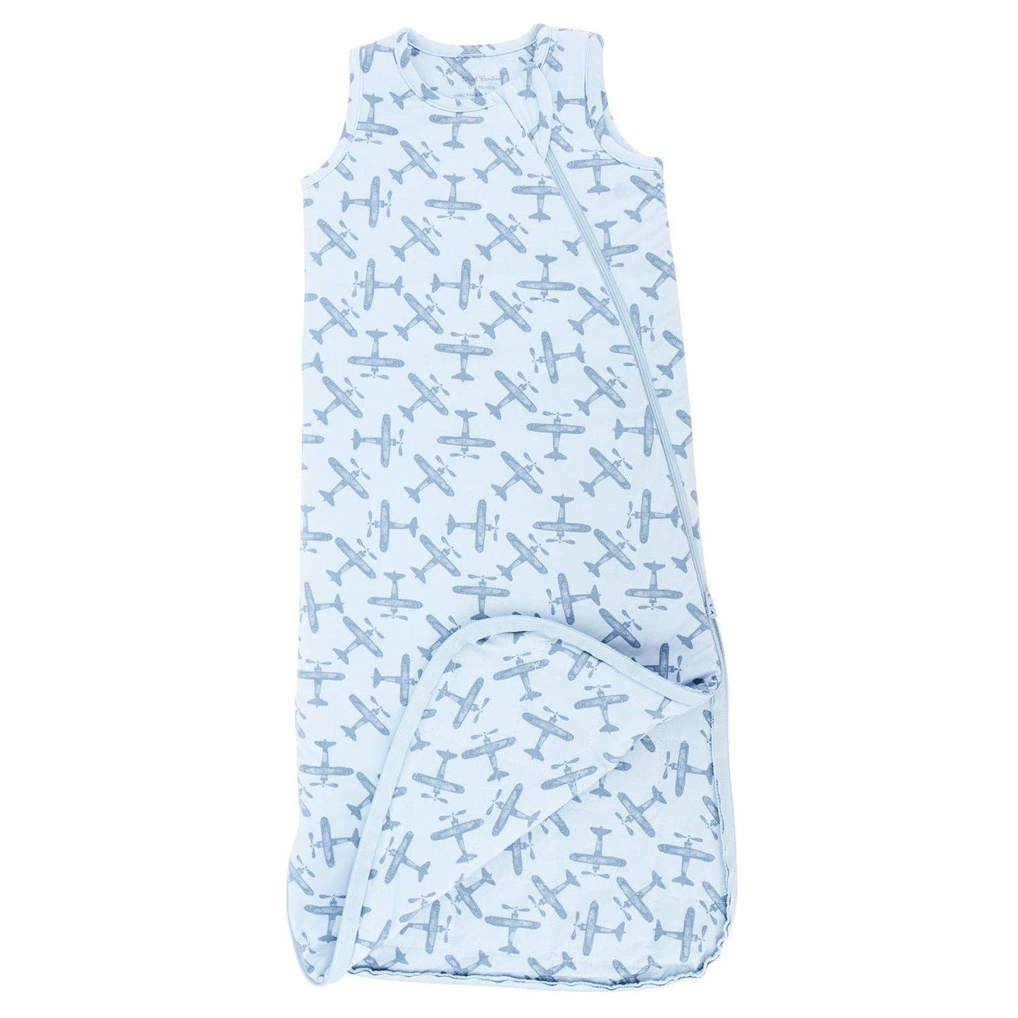 Bamboo Sleep Sack - Airplane Blue