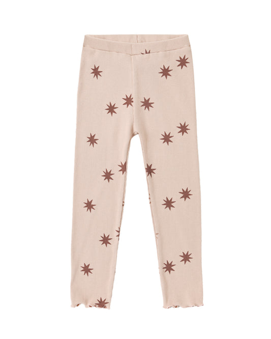 Clay Stars Ruffle Sweatshirt & Ribbed Legging