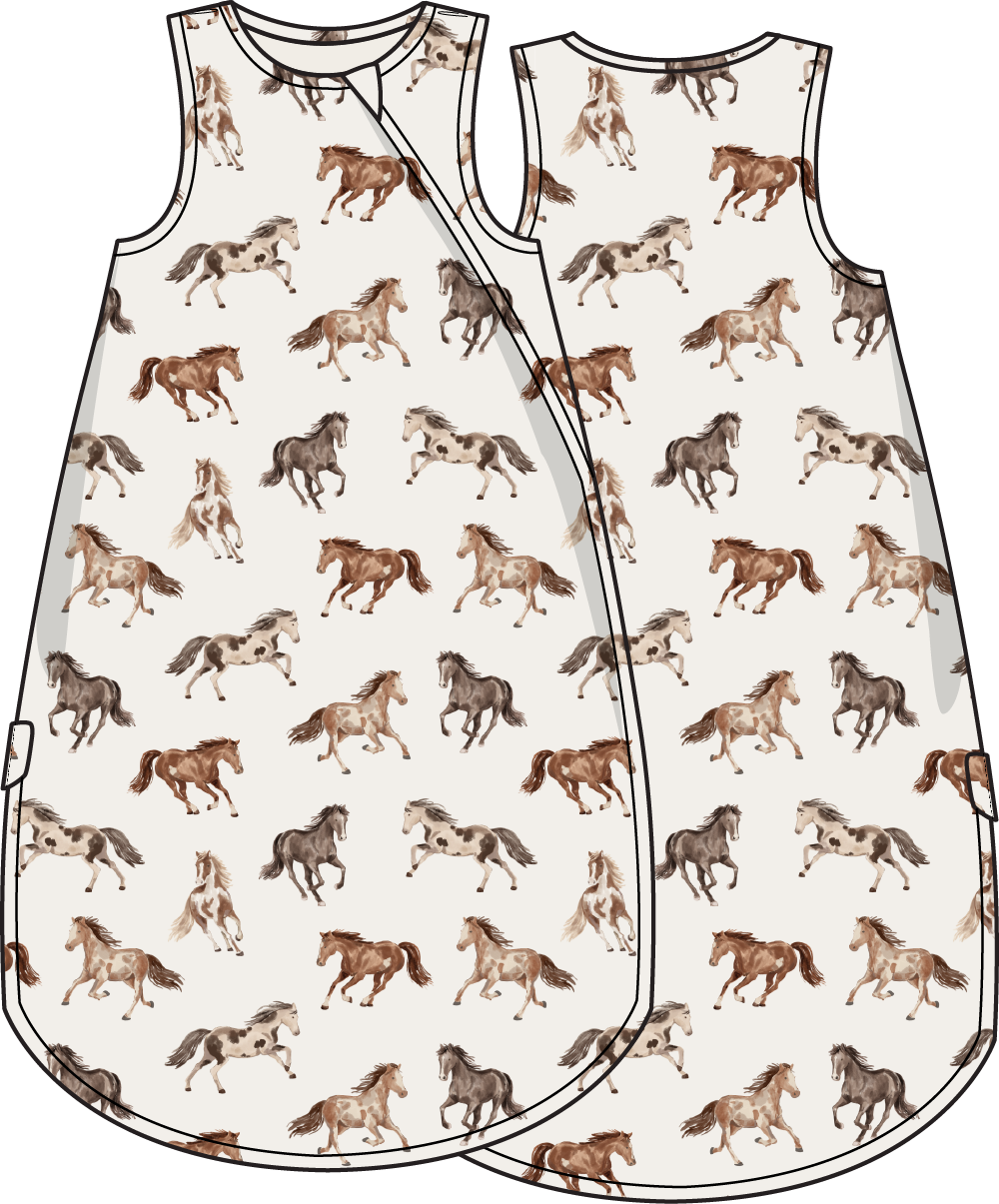 Wild Horses Sleep Sack / 0-6 months