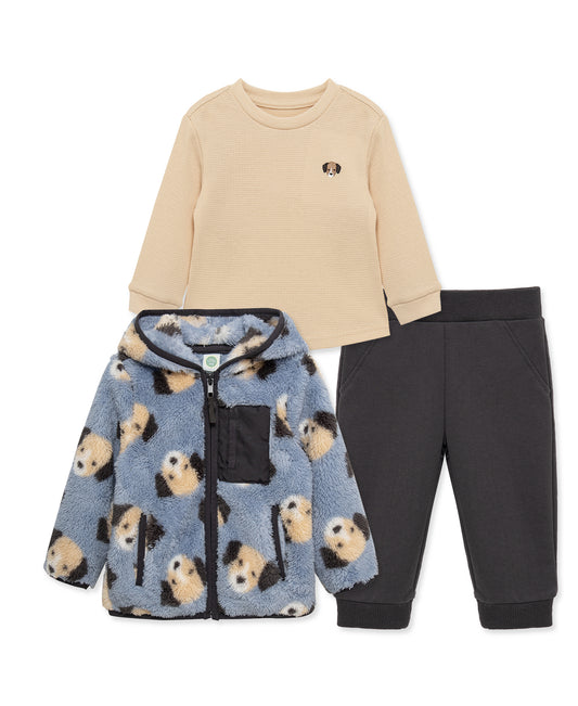 Puppy 3pc Sherpa Set