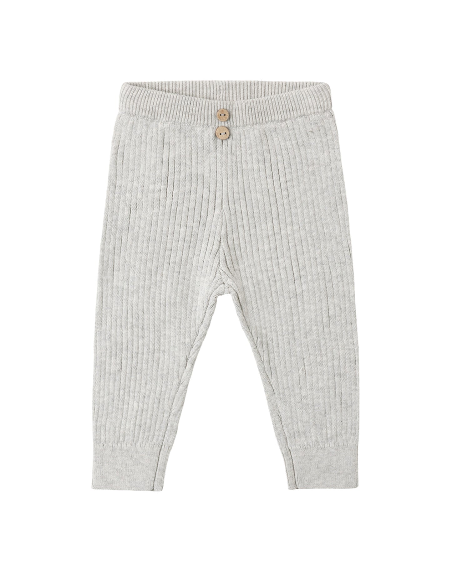 Rib Knit Peplum Top & Legging Set | Fog