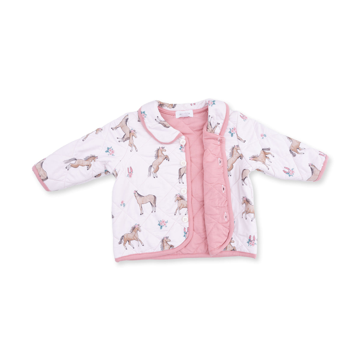 I Love Horses Quilted Barn Coat