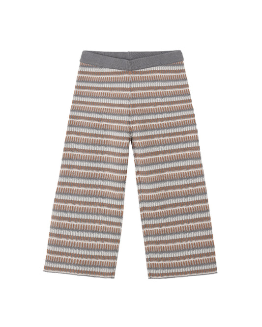 Boxy Crop Tee/Pant Set | Multi-Stripe