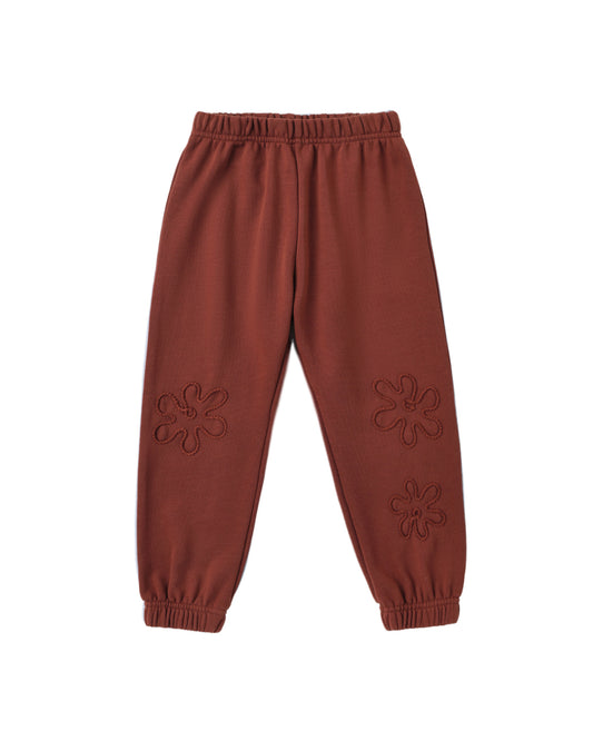 Pouch Pocket Daisy Crew + Pant | Brick