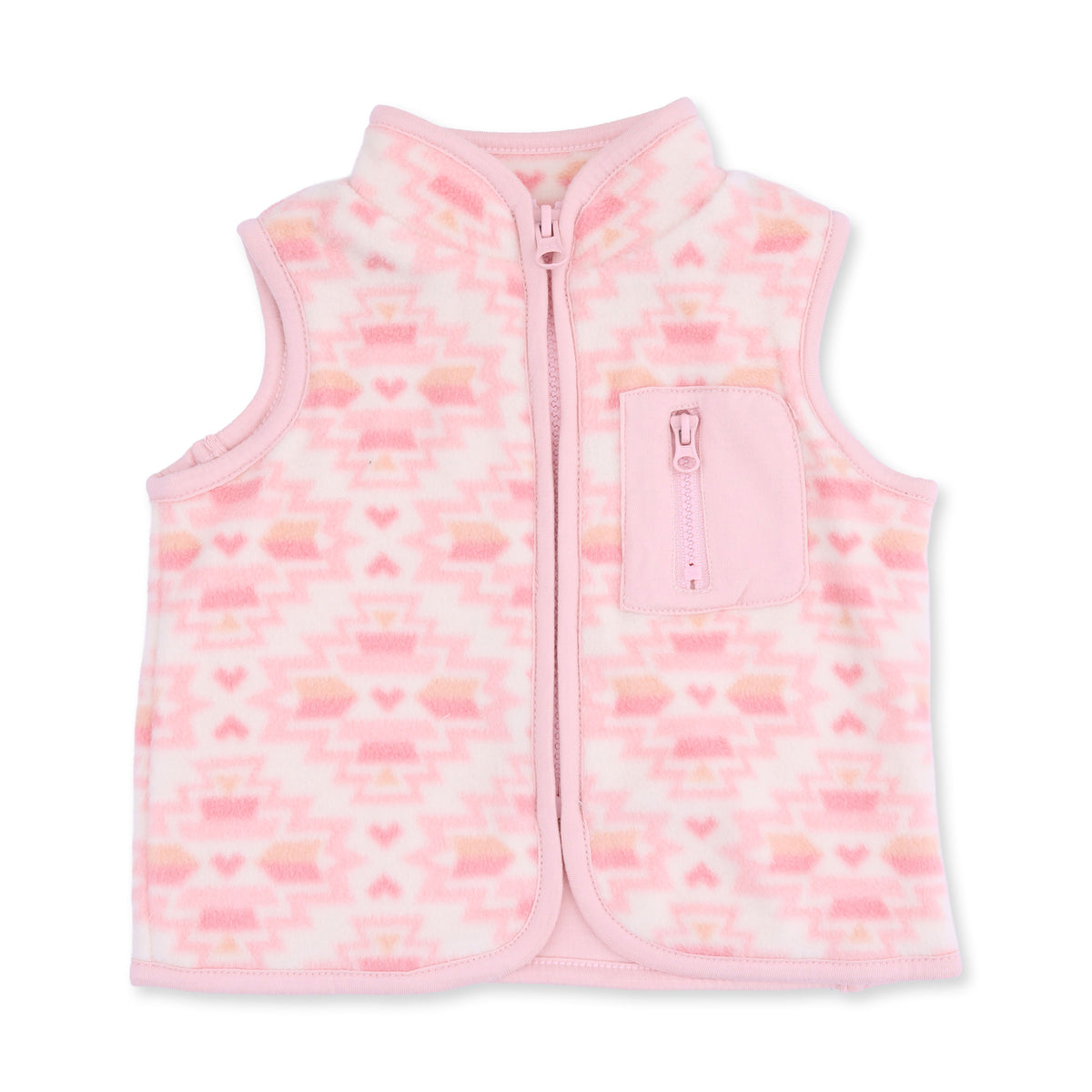 Southwest Fleece Zip Vest