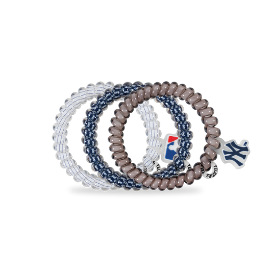 Spiral Hair Coils | Small | New York Yankees Hair Ties