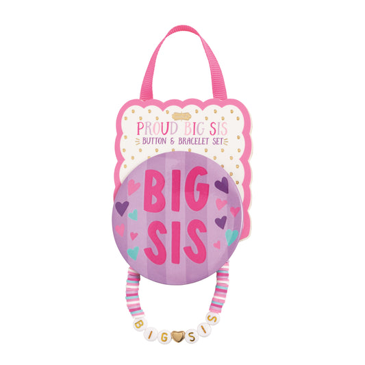 Big Sis Purple Bracelet & Pin Set