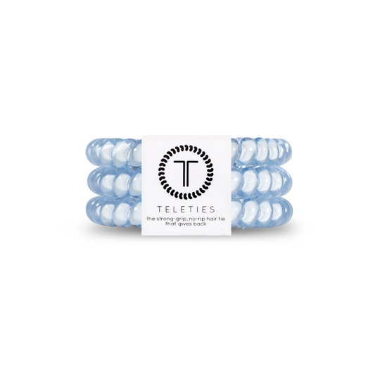 Spiral Hair Coils | Small | Washed Denim Hair Ties