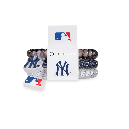 Spiral Hair Coils | Small | New York Yankees Hair Ties