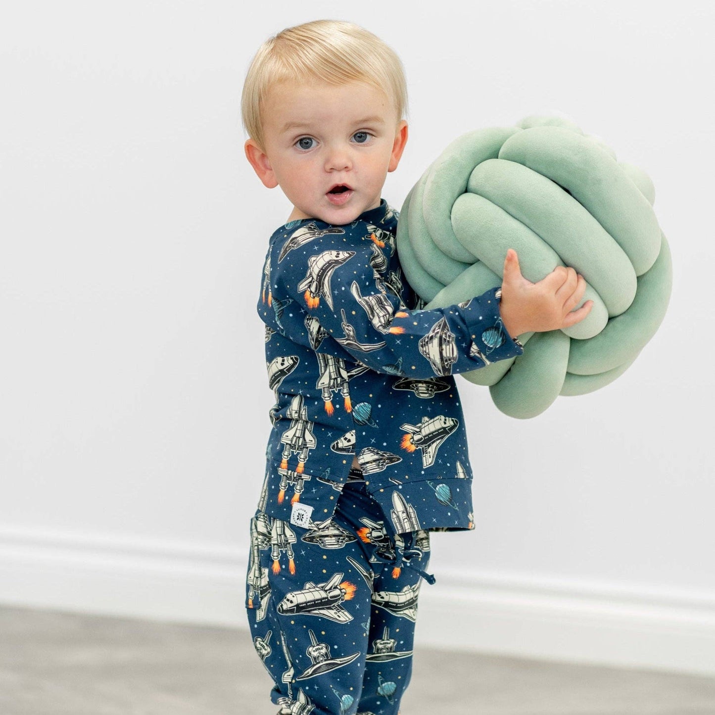 Deep In Orbit Bamboo Crew Neck Jogger Set