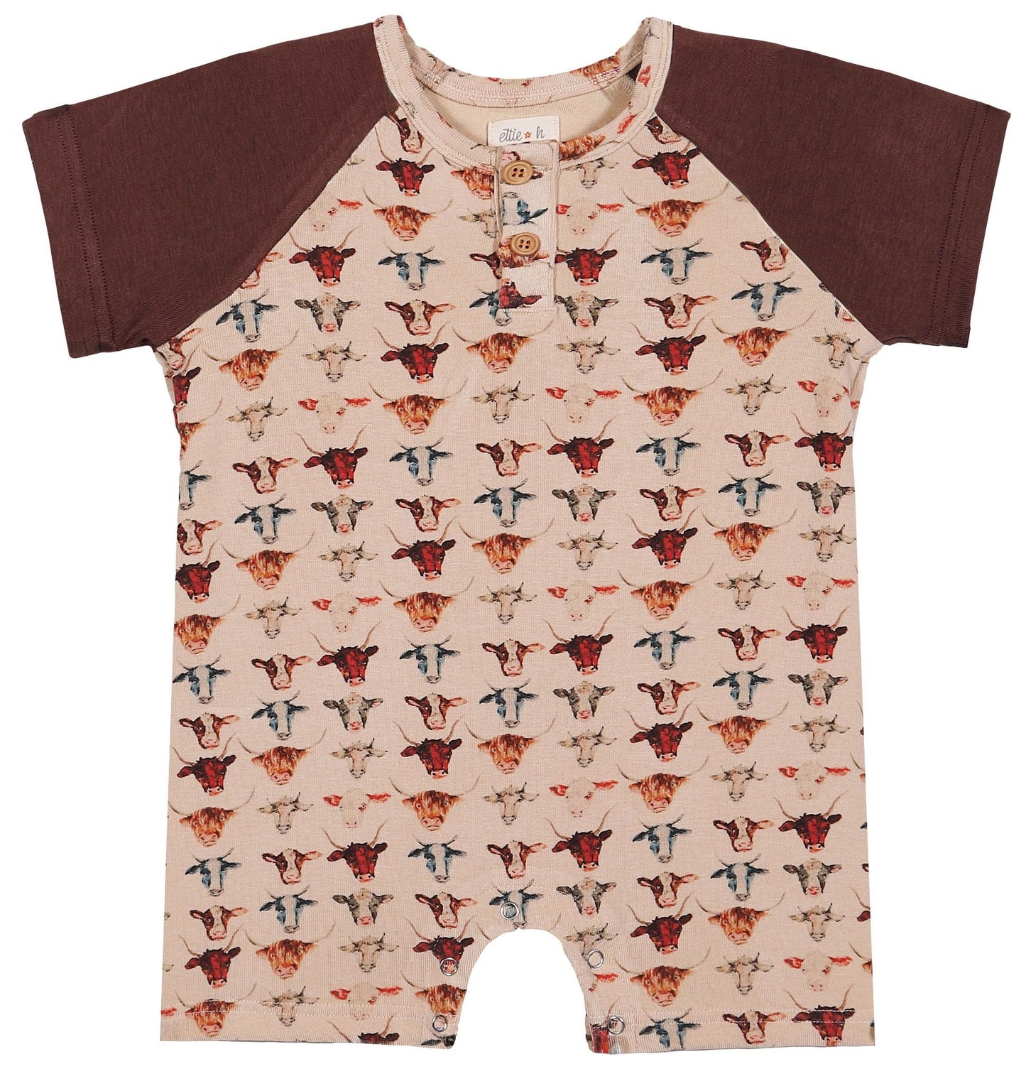 Flinn Romper - Cows