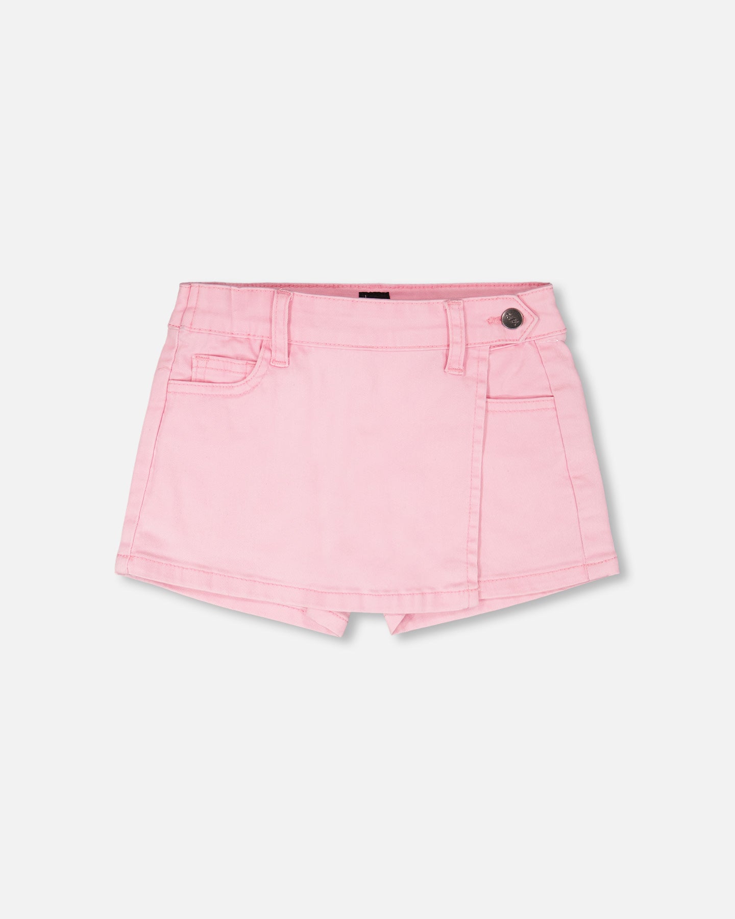 Pink Stretch Twill Skort