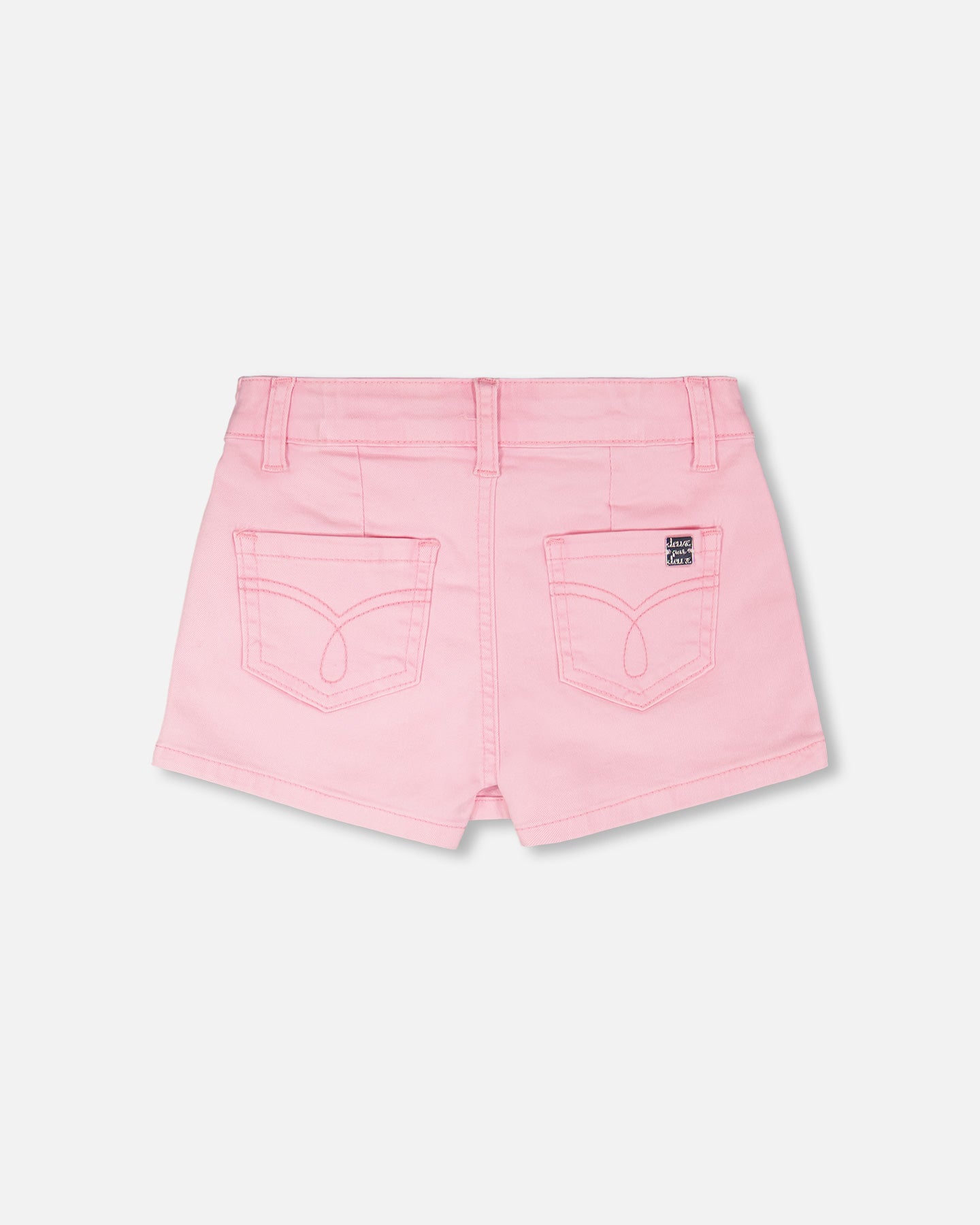 Pink Stretch Twill Skort