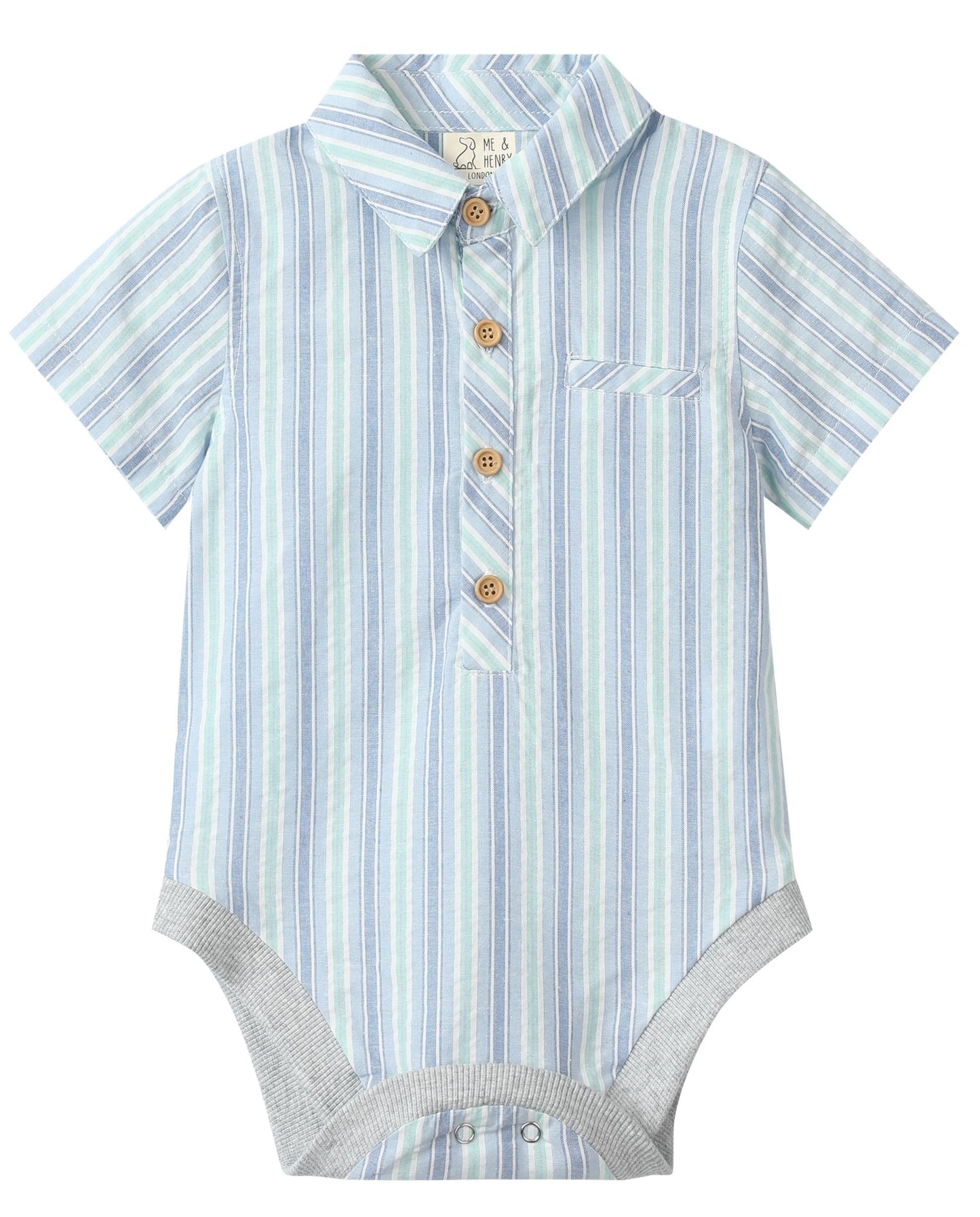 HELFORD Collared Cotton Bodysuit