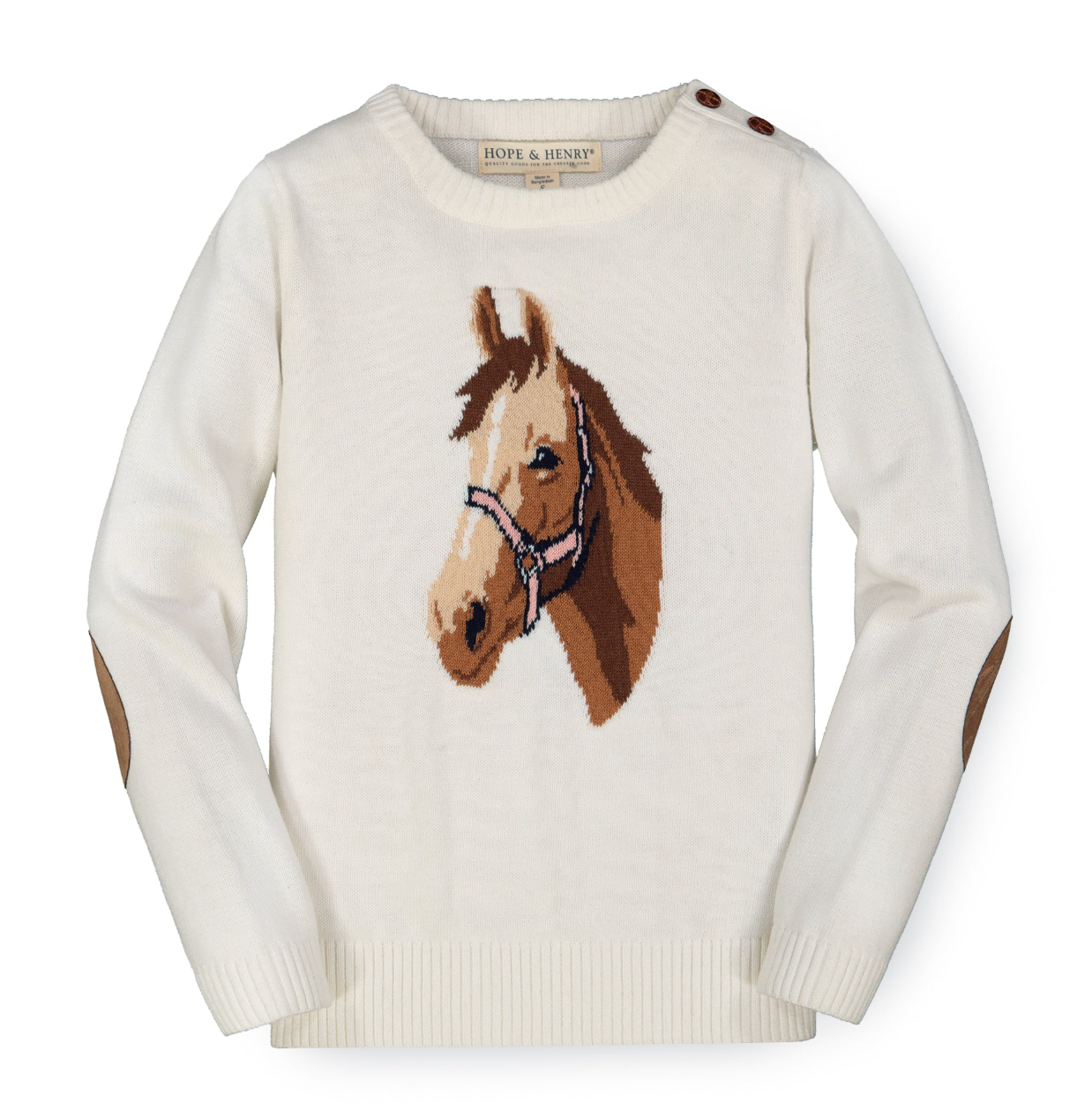 Organic Horse Intarsia Sweater