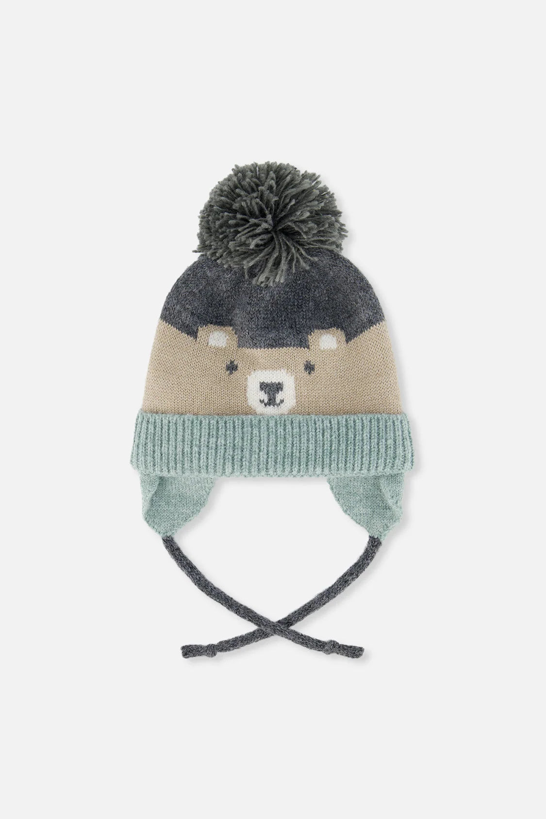 Lined Bear Hat with Flaps