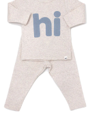 "Hi" 2pc L/S Set