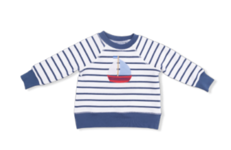 Bubbly Sailboat French Terry Sweatshirt