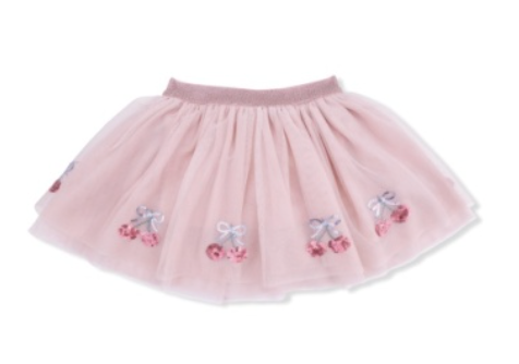Sweet Bow Cherries - Tutu w/ Bike Shorts