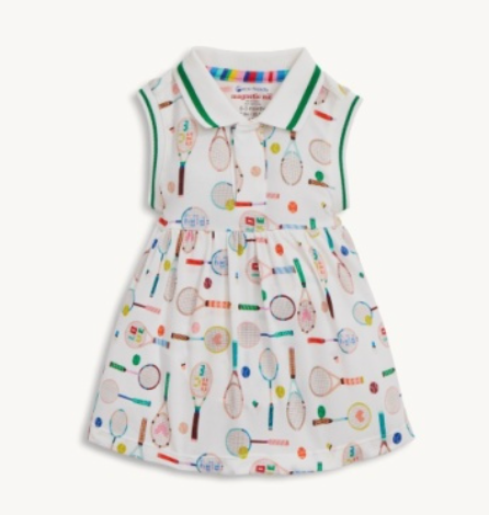 Love All Polo Collar Skirted Bodysuit