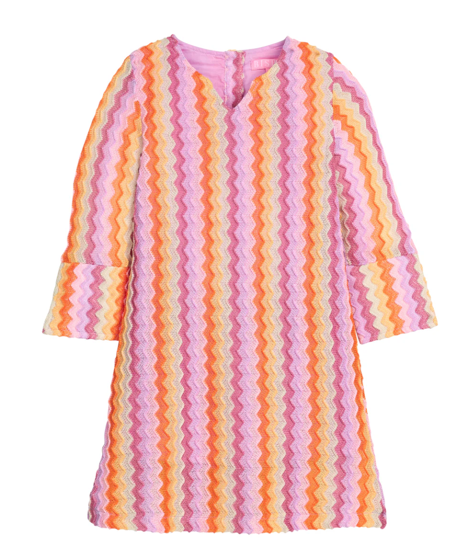 Natalie Dress - Milan Multi Zig Zag