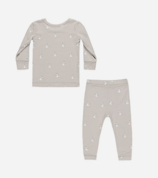 BAMBOO PAJAMA SET || SNOWMEN