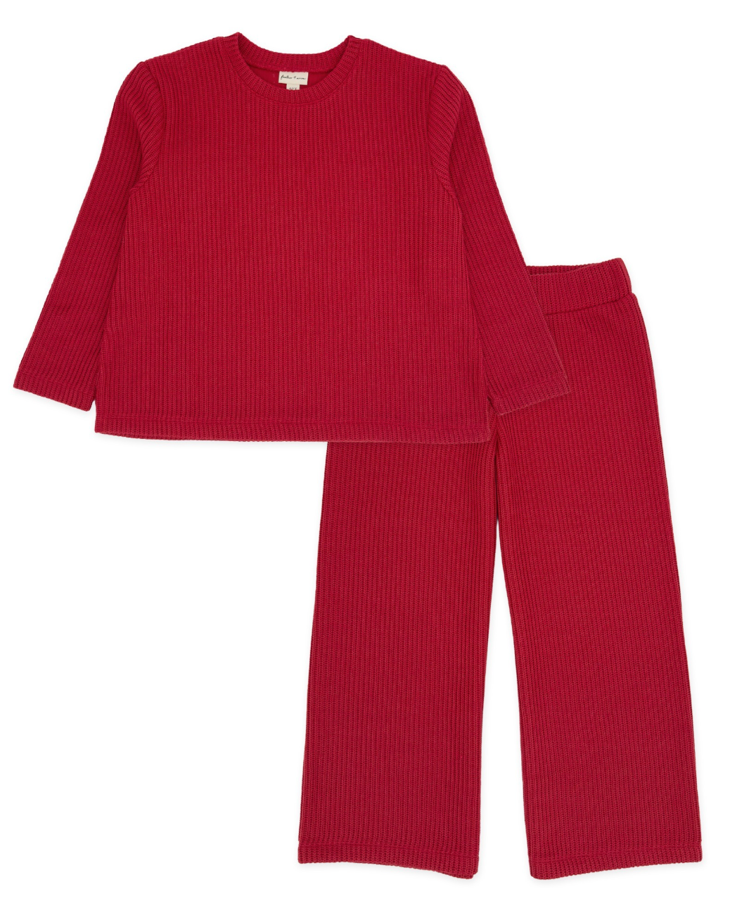 Woodland Red Knit Sweater Set
