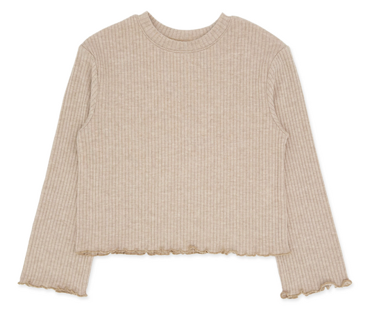 Ruby Ribbed Lettuce Edge Top