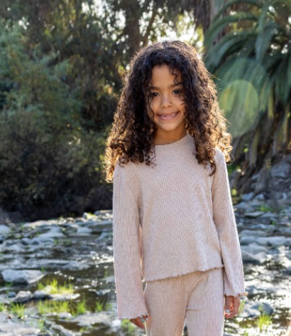 Ruby Ribbed Lettuce Edge Top