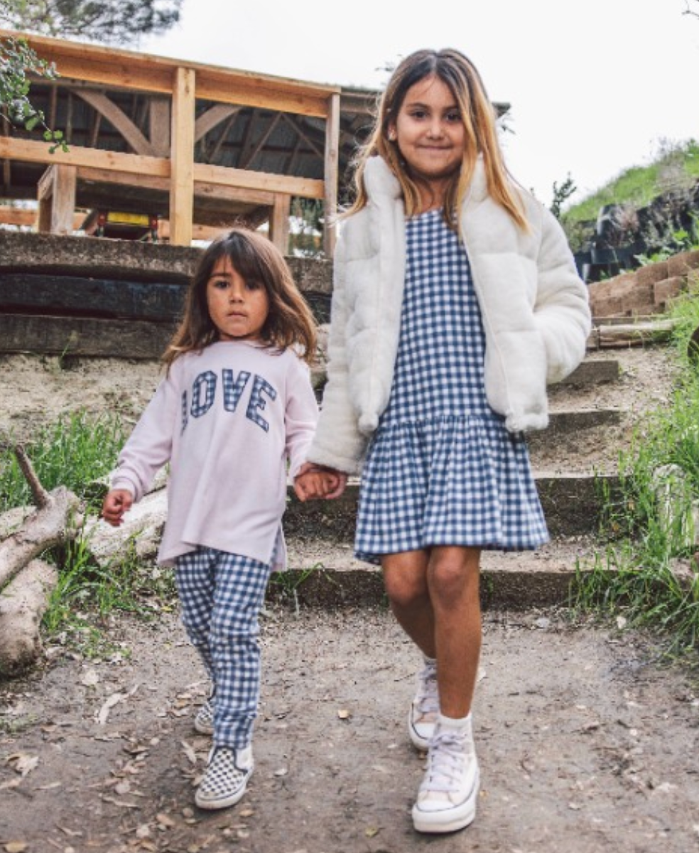 Ava Gingham Hacci Set