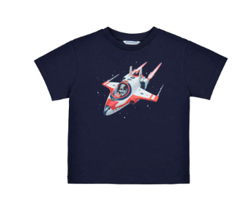 Spaceship Tee & Tomato Shorts Set