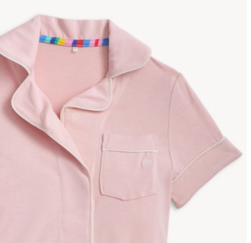 BLUSH PIPED MAGNETIC S/S PJ