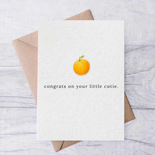 Congrats on your little cutie greeting card