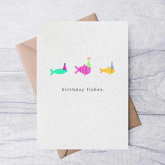 Birthday fishes birthday card
