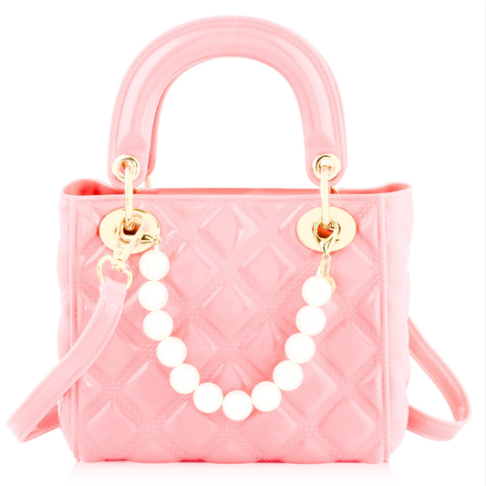 Pearl Handled Purse - Ballet Pink