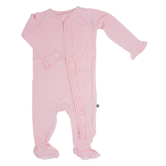 Ruffle Footy - Baby Pink