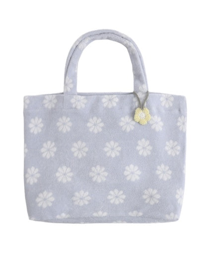 TERRY BEACH BAG PERIWINKLE DAISY