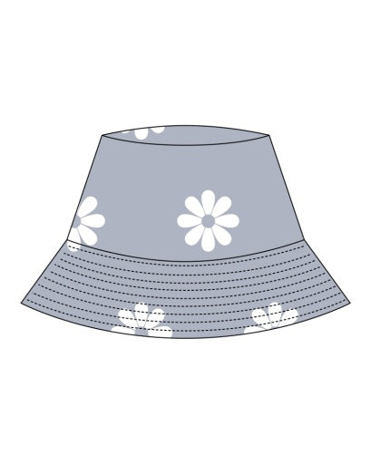 BUCKET HAT PERIWINKLE DAISY