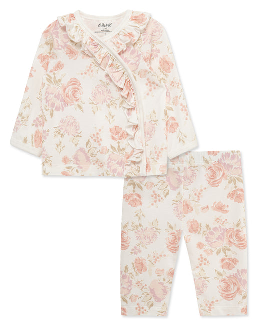 Floral Organic Cardigan Set