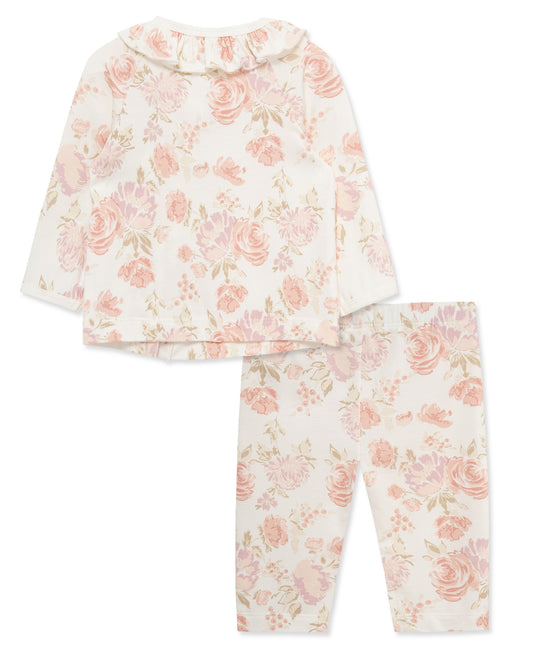 Floral Organic Cardigan Set