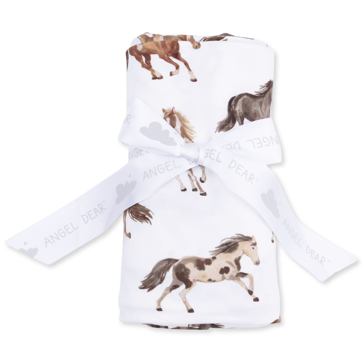 Wild Horses 45x45" Swaddle Blanket